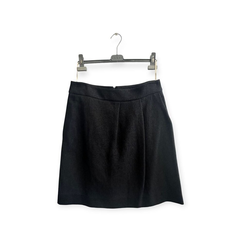 Marni Texturedโ Mini Skirt โ Black/Navy, Made in Italy, Size 44 Italy
